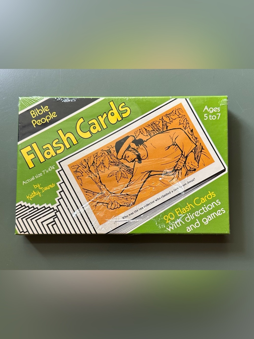 Vintage Bible people • Flash Cards • 20 • directions and games included